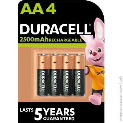  Duracell AA 2500mAh 4 (5000394057203)