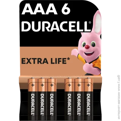  Duracell Basic AAA 1.5V LR03, 6. (5000394107472)