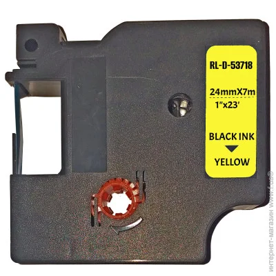 Dymo     RL-D-53718P-BK/YE,   53718 / S0720980,    D1. : 24  7.   