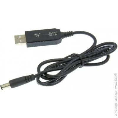   Dynamode USB 2.0 AM - DC 5.5  2.1 ,     5V  12V, 1 ,  (DM-USB-DC-5.5x2.1-12V)