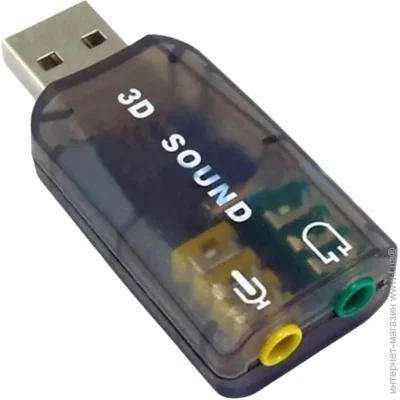   Dynamode USB-SOUNDCARD2.0 Black