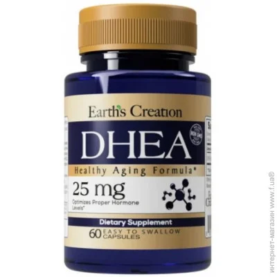    Earths Creation DHEA 25 mg 60 caps