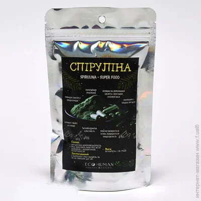   Ecohumann Spirulina 60 Caps (000024547)