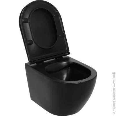   EGO Pure Black   Duroplast Slim Soft Close (895A)