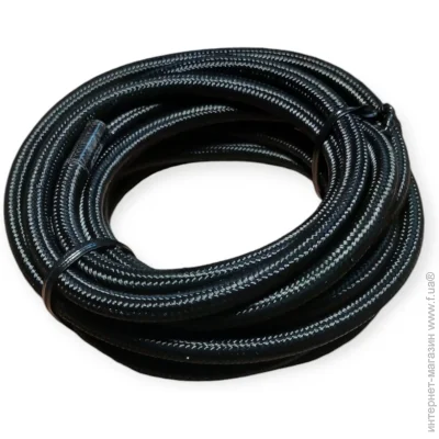 Electraline Кабель текстильний H05VV-F 2x0,75 3 м чорний мідь Electraline Кабель текстильний H05VV-F 2x0,75 3 м чорний мідь