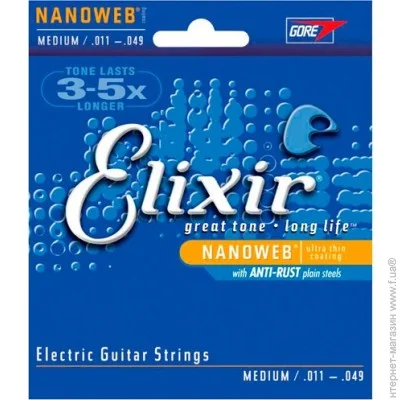   Elixir Electric NanoWeb Medium (EL NW M)