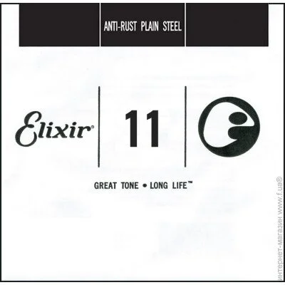  Elixir 13011 Anti-Rust Plain Steel .011