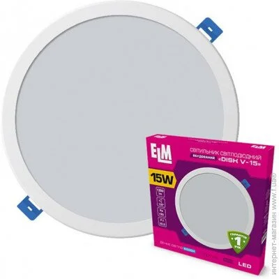      ELM 15W 6500 Disk-V IP20 26-0060