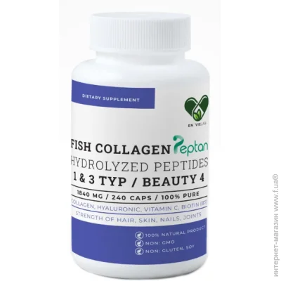   En`Vie Lab Fish Collagen Complex 4 (1&3 TYPE) 1840 mg 240 Caps (000022256)
