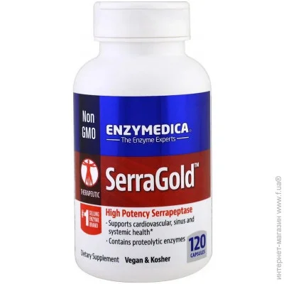     Enzymedica Serra Gold, 120 