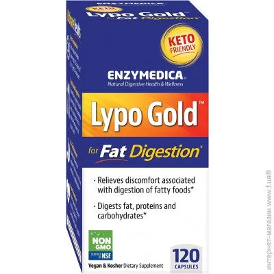   Enzymedica Lypo Gold For Fat Digestion 120  (4384303889)