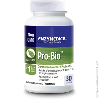 Спеціальна добавка Enzymedica Pro Bio Guaranteed Potency Probiotic 30 капсул (4384304385) Спеціальна добавка Enzymedica Pro Bio Guaranteed Potency Probiotic 30 капсул (4384304385)