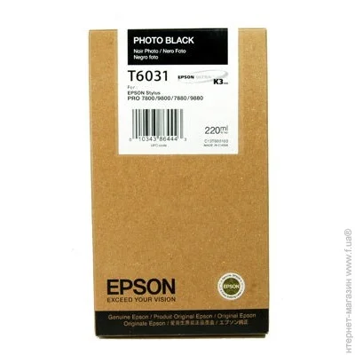  Epson T6031 Black 220 