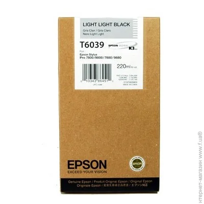 Epson T6039 Light Grey 220 