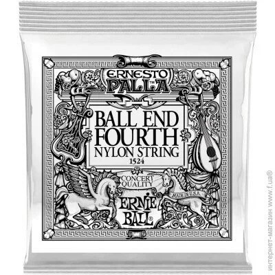  Ernie Ball  '   Gold 4th Ernesto Palla Nylon Ball End Classical Guitar String .030