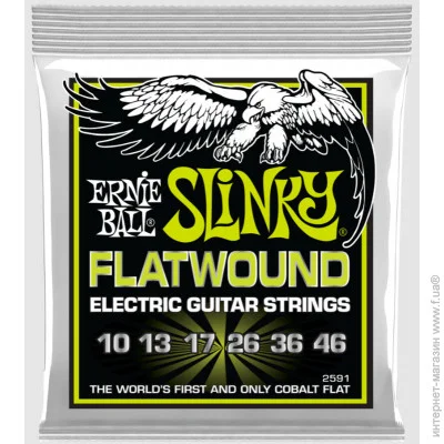      Ernie Ball 2593 Regular Slinky Flatwound 9/42