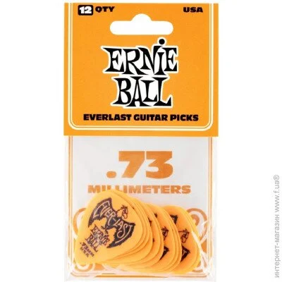   Ernie Ball 9190 Orange Everlast Guitar Player"s Pack 0.73 mm (12 .)