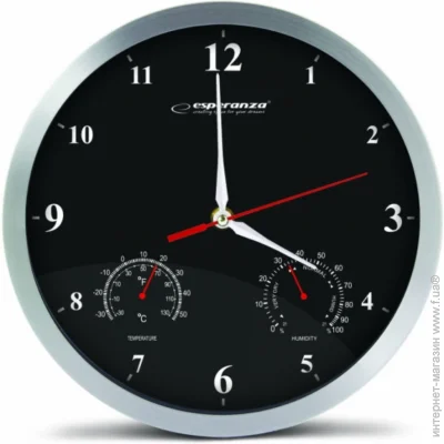   Esperanza EHC008K CLOCK WASHINGTONBLACK    