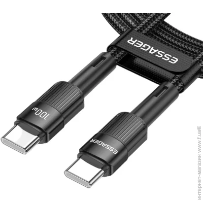 Essager  Star 100W USB Charging Cable Type C to Type C 3m Black (EXCTT1-XCC01)