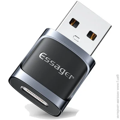 Essager  Xuankong OTG (Type-C Female to USB male) USB 3.0 Adaptor Grey (EZJCA-XL01)
