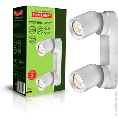  Eurolamp  2x30  GU10  LH2-LED-GU10(white)