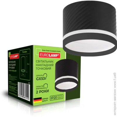 Eurolamp   30  GX53  LH-LED-GX53(black)N1