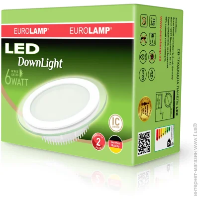Eurolamp   Glass Downlight  6  3000  