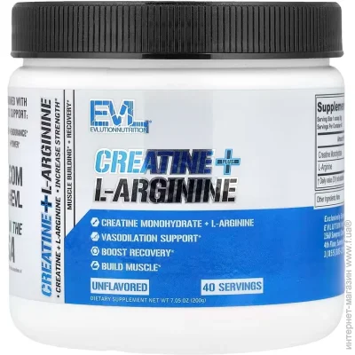    EVLution Nutrition Creatine +  L-Arginine 200 , Unflavored (00000043349)