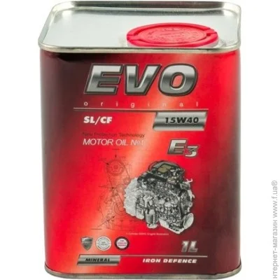   EVO EVO E3 15W-40 SL/CF 1Lx6 (E3 1L 15W-40)