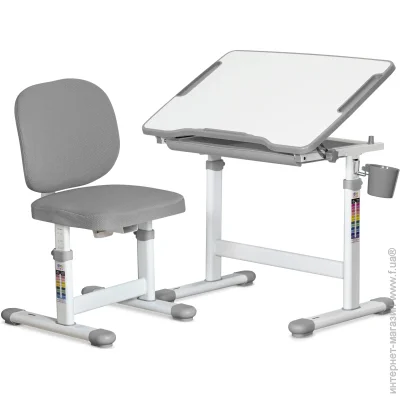 Парта со стульчиком Evo-Kids Комплект парта и стул Evo-06 Plus Grey Парта со стульчиком Evo-Kids Комплект парта и стул Evo-06 Plus Grey