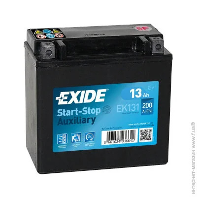   EXIDE START STOP AUXILIARY 13Ah (+/-) (200CCA) (EK131)