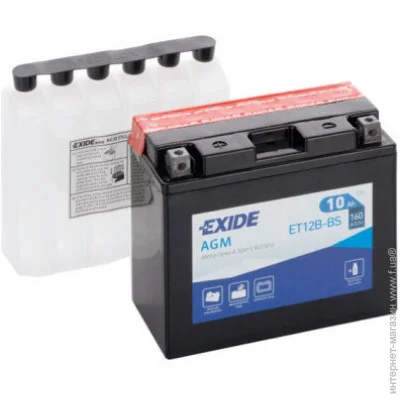   EXIDE AGM 10Ah (+/-) (160EN) (ET12B-BS)