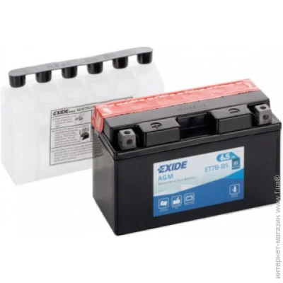   Exide AGM 6,5Ah (+ /-) (85EN) (ET7B-BS)