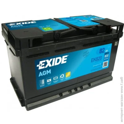   Exide Agm 6-82  (Ek820)