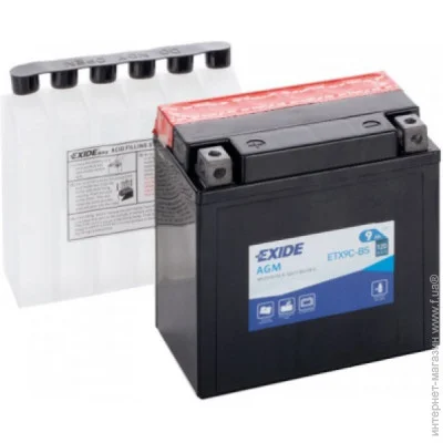   EXIDE AGM 9Ah (+/-) (120EN) (ETX9C-BS)