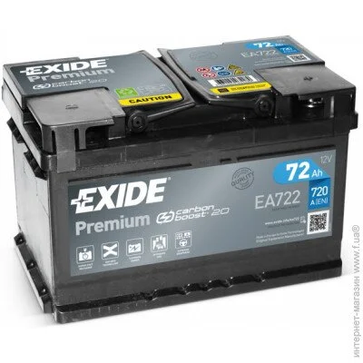   Exide Premium 6-72  (Ea722)