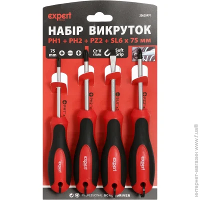     Expert Tools ET-SD-Set-4   (Phillips),    (Pozidriv),  (Slotted)