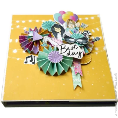Fabrika Decoru    pop-up  "Party Girl" FDGCK-052, 14 x 16 