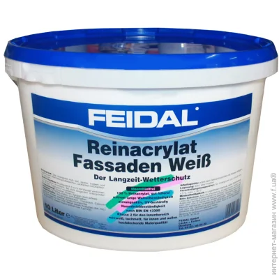 Feidal  Reinacrylat Fassaden Weiss  10