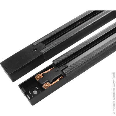 Feron Шинопровод однофазный CAB1200-P 1м черный (01940-fer) Feron Шинопровод однофазный CAB1200-P 1м черный (01940-fer)