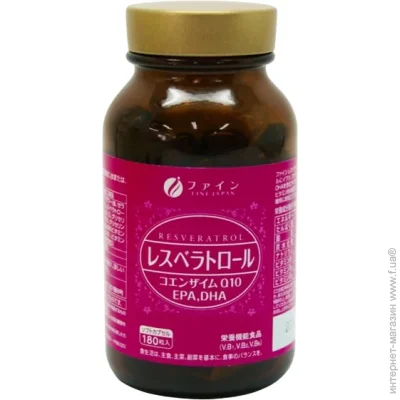   Fine Japan Resveratrol Q10, EPA, DHA 180 Caps (000024304)