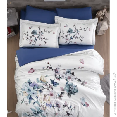    First Choice      3D Digital Satin Duvet Cover Set First Choice - First Choice - 3DS-146 MARTNA BLUE - 1,5 -    (31019)