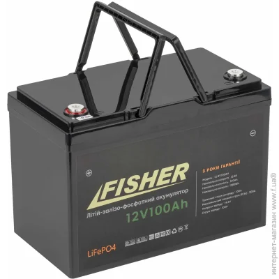    Fisher -- (-)  LiFePO4 12,8  100 , 3000 