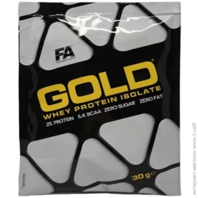 Протеїн Fitness Authority Gold Whey Protein Isolate, 33 г Ваніль Протеїн Fitness Authority Gold Whey Protein Isolate, 33 г Ваніль
