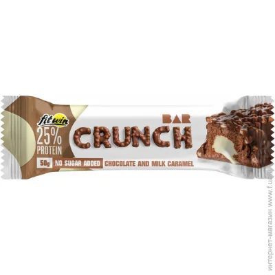 Fitwin Crunch Bar - 12x50g (Chocolate and Milk Caramel) (2023-10-4082)