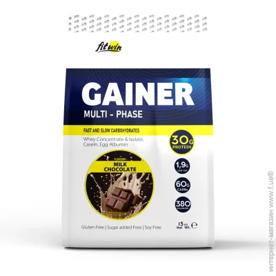  Fitwin Gainer - 1500g (Milk Chocolate) (2023-10-2053)