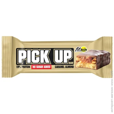 Fitwin Pick Up Bar No Sugar Added (45 g, caramel almond) (23312-01)