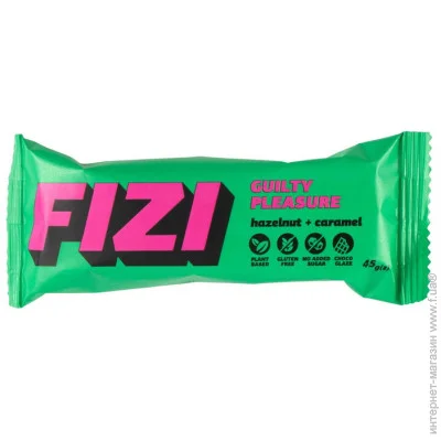 Fizi Guilty Pleasure Bar (45 g, hazelnut + caramel) (21402-01)