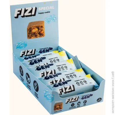 Fizi Protein Bar Special - 10x45g Happy Cookies (2023-10-5673)