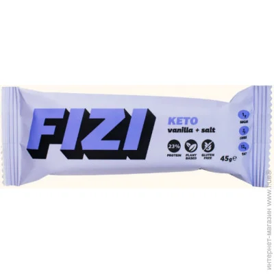 Fizi Keto Protein Bar 45 g Vanilla Salt (000020948)